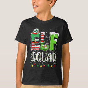 Elf Family Christmas Matching Pajamas Funny Xmas E T-Shirt