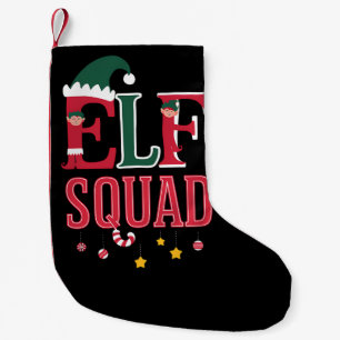 Elf Family Christmas Matching Pyjamas Elf Squad Small Christmas Stocking