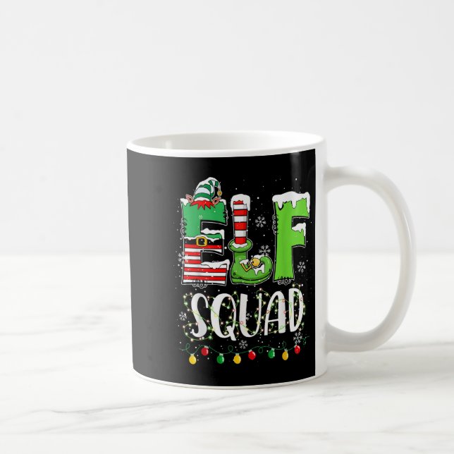 Elf Family Christmas Matching Pyjamas Funny Xmas E Coffee Mug (Right)