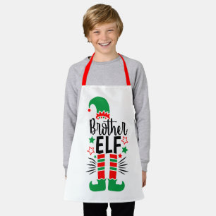Elf Family Fun   Red and Green Brother Elf Apron