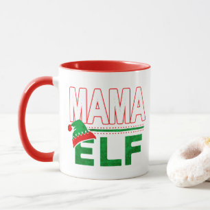 Elf Family   Mama Elf Christmas Holiday #TeamElf Mug