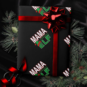 Elf Family Mama Elf Christmas Holiday #TeamElf Wrapping Paper