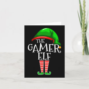 Elf Family Matching Group Christmas Gift Video Gam Card