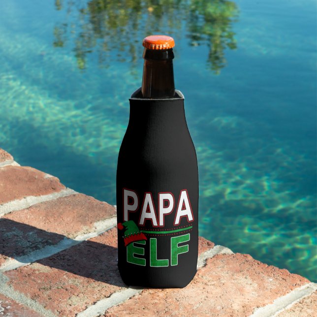 Elf Family | Papa Elf Christmas Holiday #TeamElf Bottle Cooler (In Situ Pool)