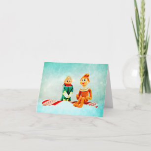 Elf First Date Holiday Card