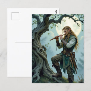 Elf Flute Postcard