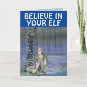ELF GIRL FANTASY CHRISTMAS CARDS