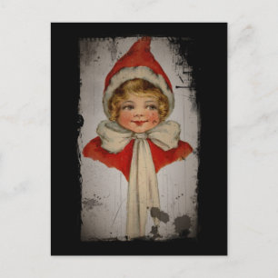 Elf Girl in a Red Cape Postcard