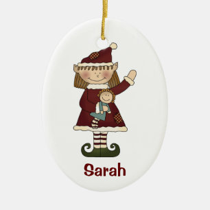 Elf girl ornament