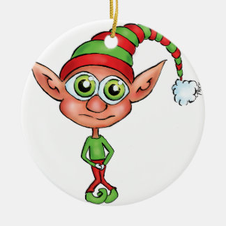 Elf Gotta Pee! Ceramic Ornament