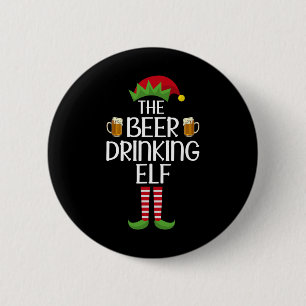 Elf Group Matching Family Xmas Costume The Beer Dr 6 Cm Round Badge