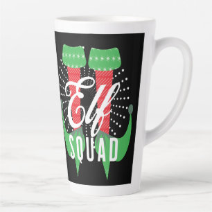 Elf Heels Squad Christmas Holiday Latte Mug