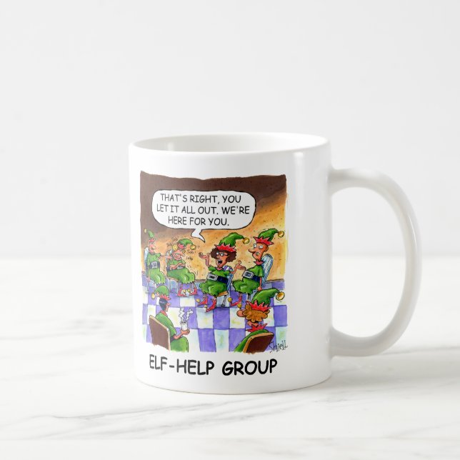 Elf-Help Group Coffee Mug (Right)