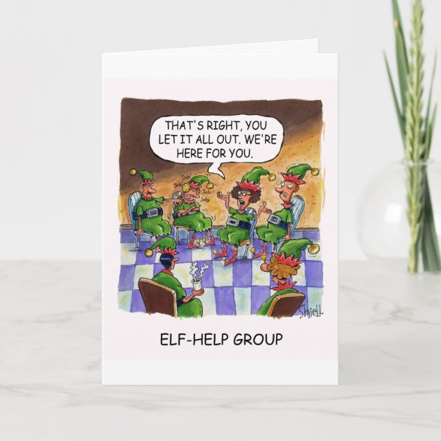 Elf Help Group. Holiday Card (Front)