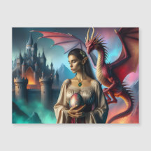 Elf holding a dragon egg