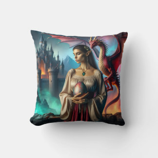 Elf holding a dragon egg cushion