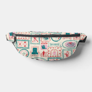 Elf Holiday Icon Pattern Bum Bags
