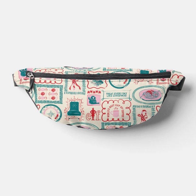 Elf Holiday Icon Pattern Bum Bags (Lay Down)