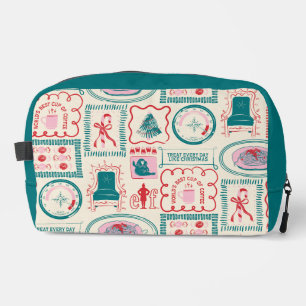 Elf Holiday Icon Pattern Dopp Kit