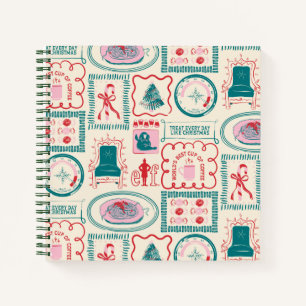 Elf Holiday Icon Pattern Notebook