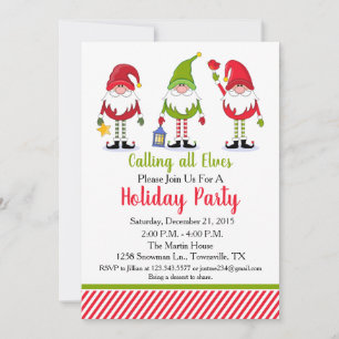 Elf Holiday Party Invitation