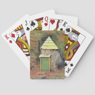 Elf Home In A Tree Playing Cards