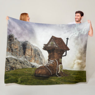 ELF HOUSE FLEECE BLANKET