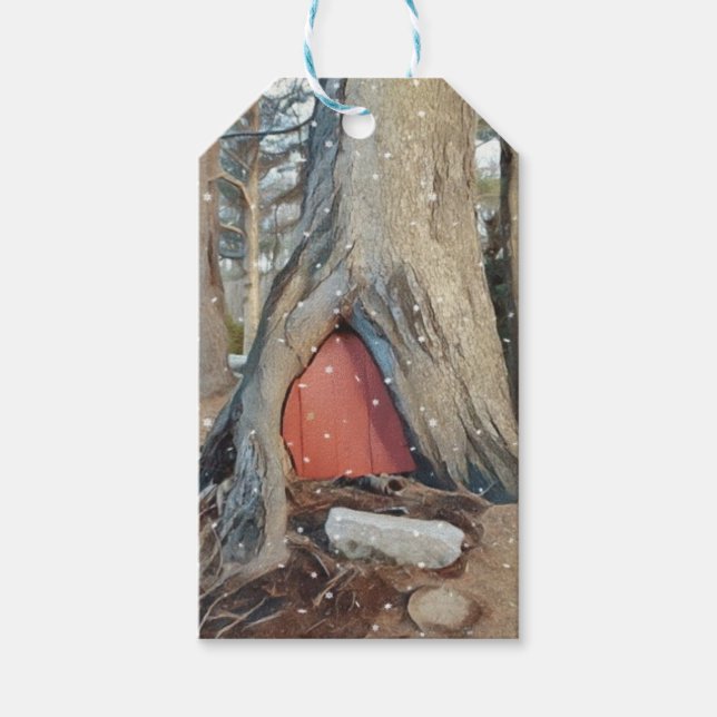 Elf House Gift Tags (Front)