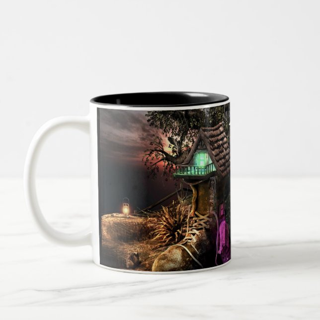 Elf House Two-Tone Coffee Mug (Left)