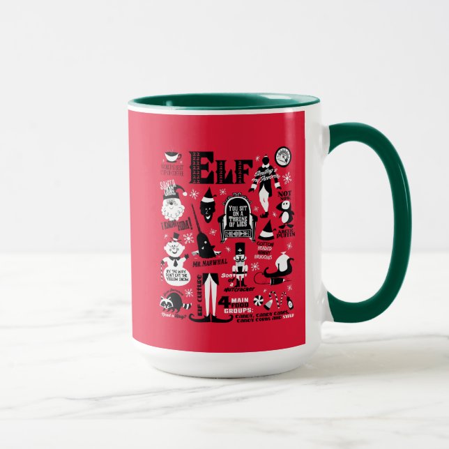 Elf Icons and Movie Quotes Mug (Right)