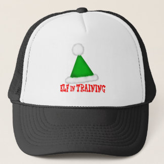elf in training trucker hat