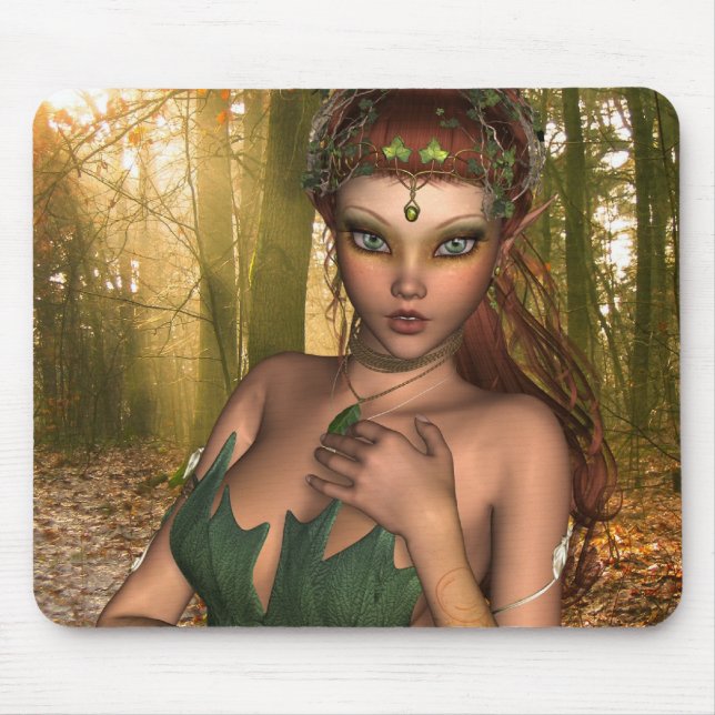 Elf in Woods Mouse Pad (Front)