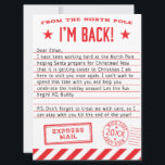 Elf is Back Holiday Card<br><div class="desc">Let the fun begin! Elf is back to help your child celebrate the holiday season! Customize the text and the date of this fun letter!</div>