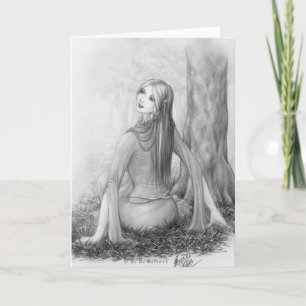 Elf Lady Holiday Card