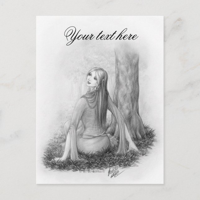 Elf Lady Postcard (Front)