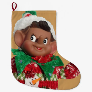 Elf Large Christmas Stocking