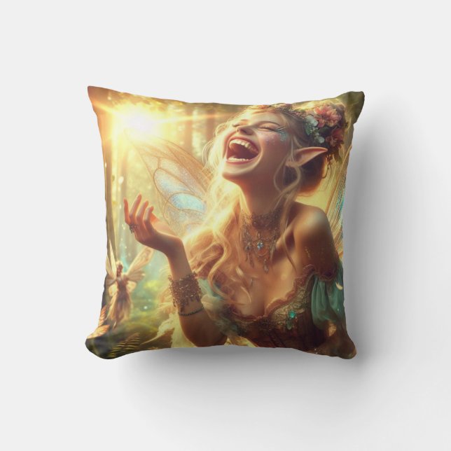 Elf Laughter Cushion (Front)