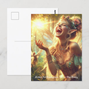 Elf Laughter Postcard
