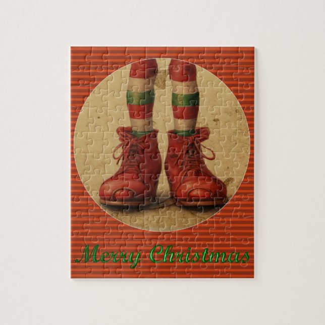Elf Legs Christmas Puzzle (Vertical)