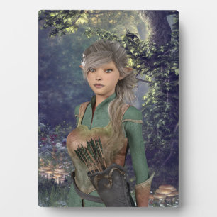 Elf Maiden in the Woods Plaque