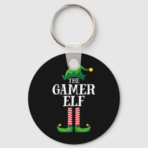 Elf Matching Family Group Christmas Party Key Ring