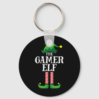 Elf Matching Family Group Christmas Party Key Ring