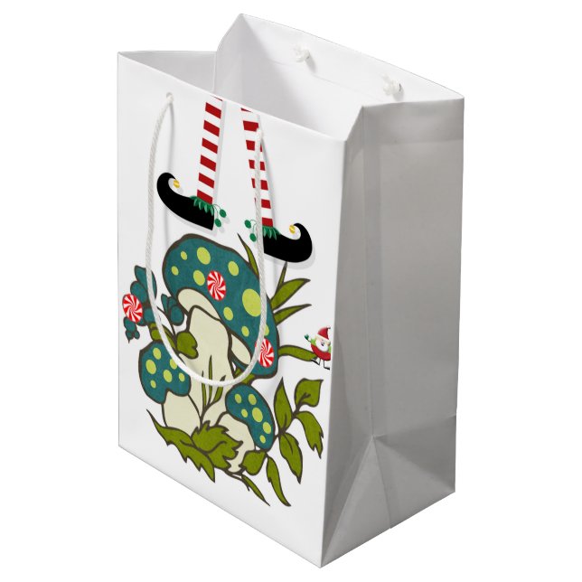 Elf Merry Christmas Gift Bags (Back Angled)