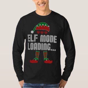 Elf Mode Loading. Funny Christmas Pajama Video Gam T-Shirt