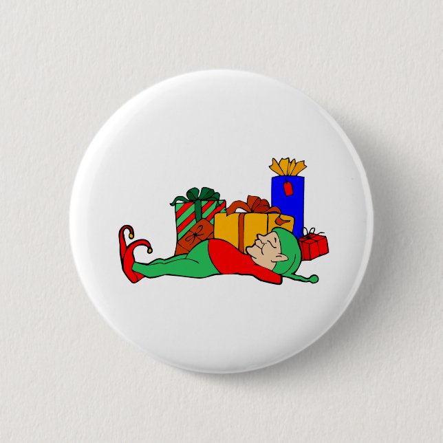 Elf Naps 6 Cm Round Badge (Front)
