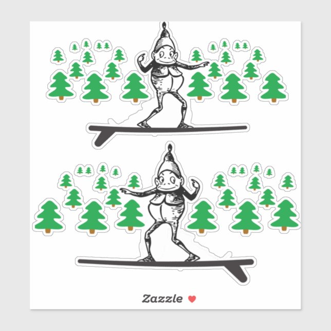 Elf on a Surfboard Thunder_Cove (Sheet)