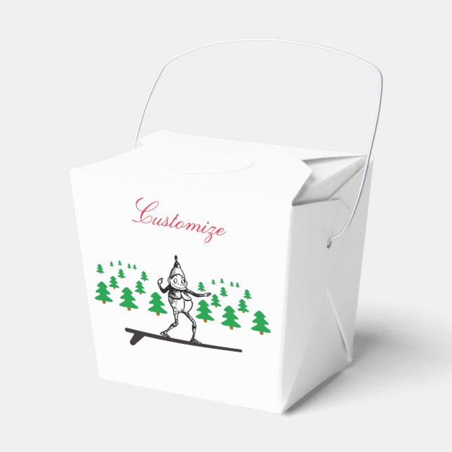 Elf on a Surfboard Thunder_Cove Favour Box (Front Side)