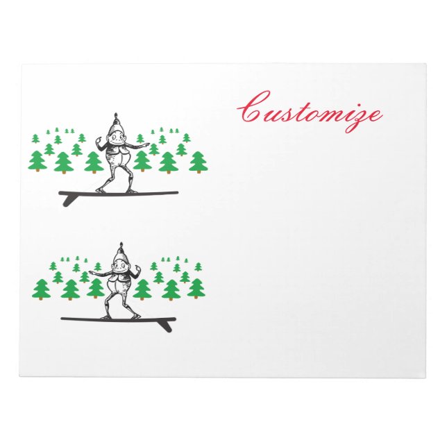 Elf on a Surfboard Thunder_Cove Notepad (Front)