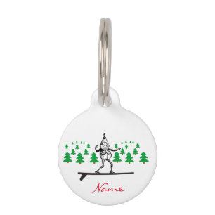 Elf on a Surfboard Thunder_Cove Pet Tag