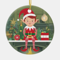 Elf on Shelf Christmas Tree Ornament